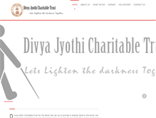 Tablet Screenshot of divyajyothitrust.org